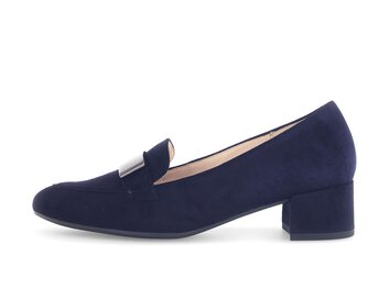 Hochfrontpumps blau Hochfrontpumps blau