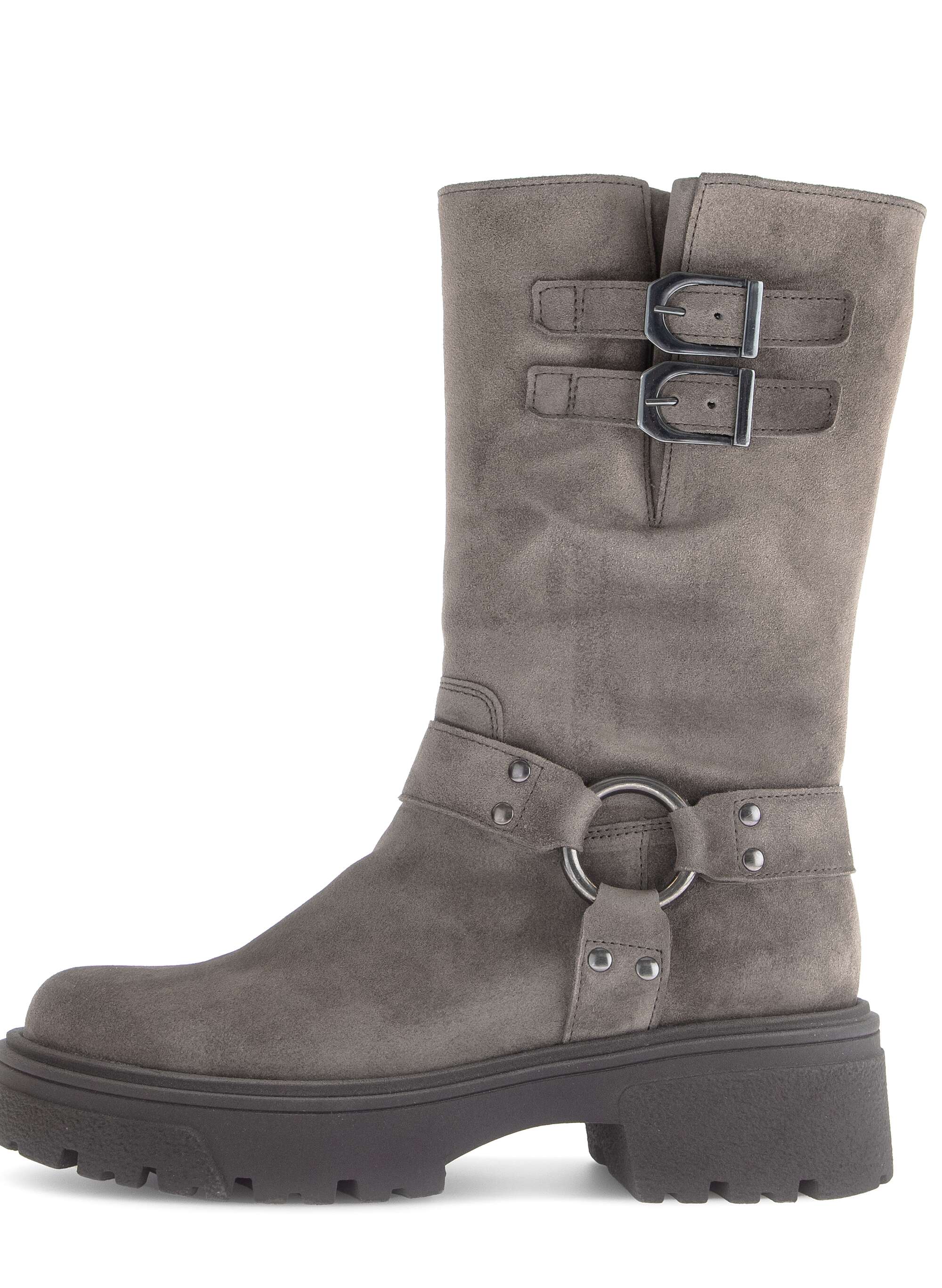 Biker Boots Rauleder braun